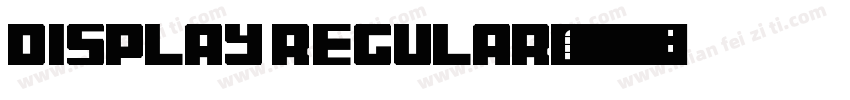 Display Regular字体转换